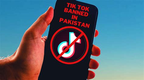 is tiktok banned in pakistan